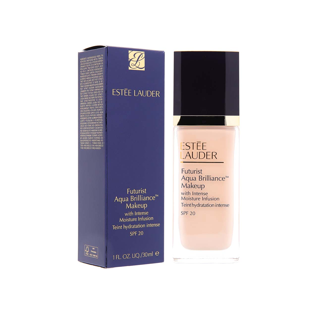 Estee Lauder Futurist Aqua Brilliance Makeup with Intense Moisture Infusion SPF 20 2C0