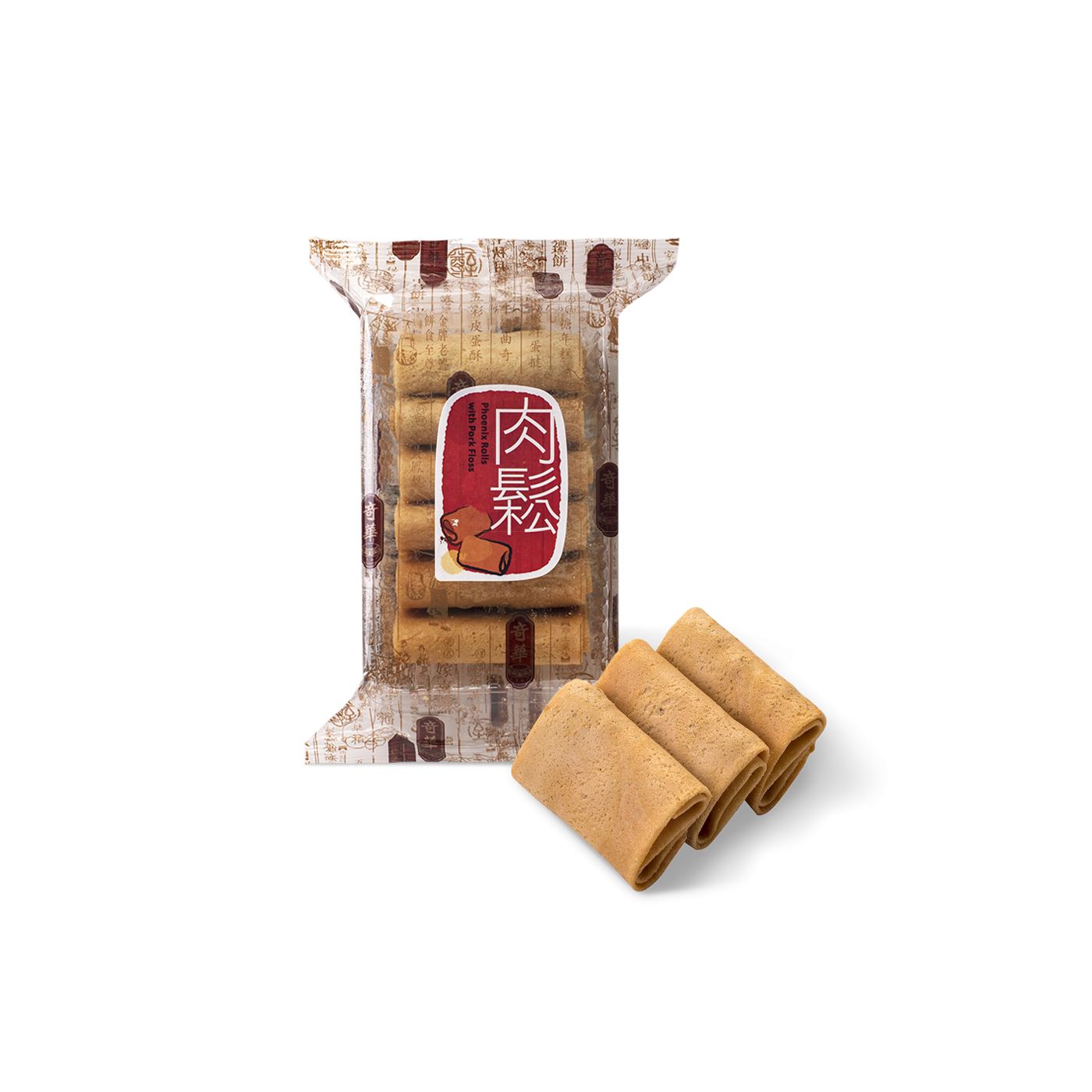 KEE WAH Phoenix Rolls Pork Floss 6 pcs