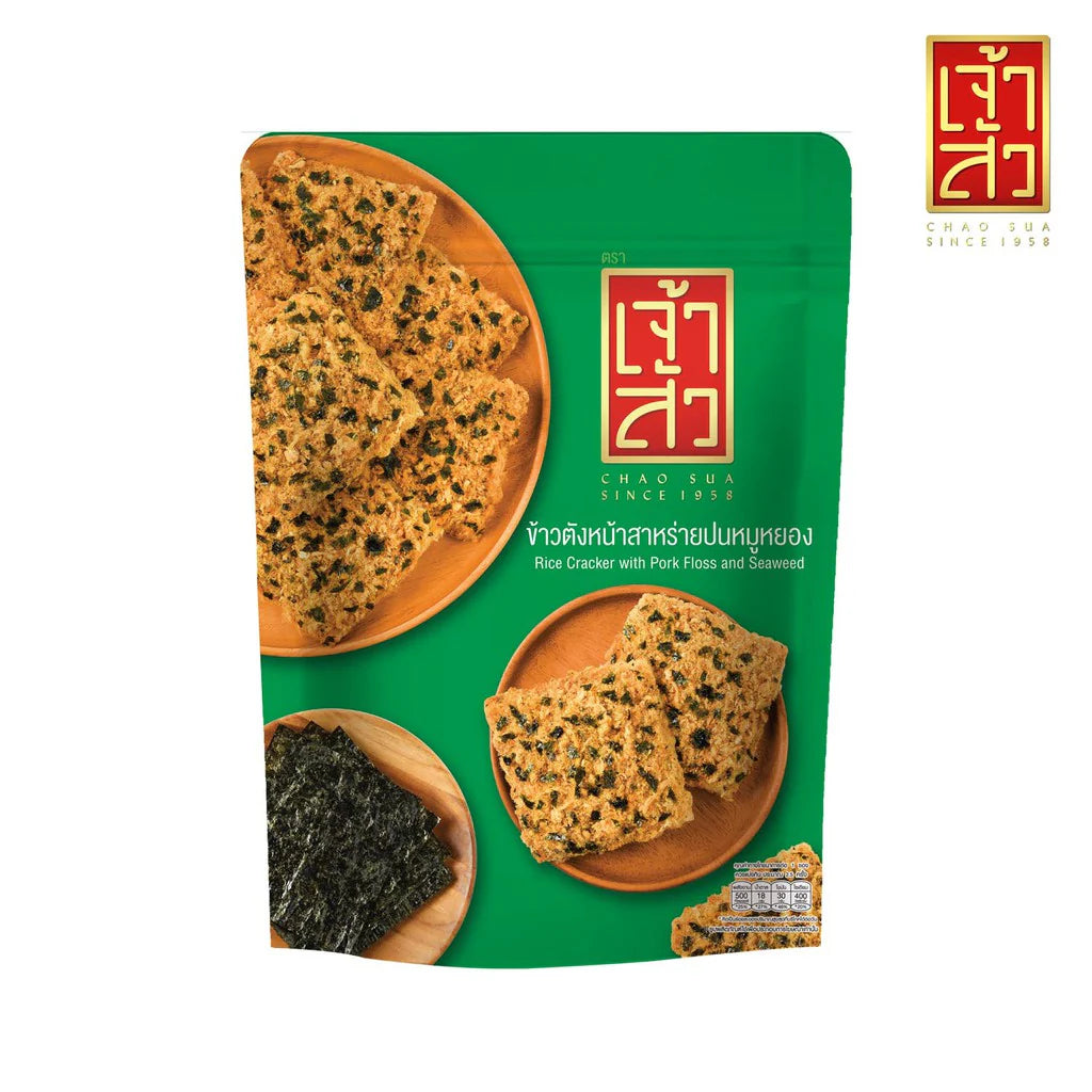 CHAO SUA Rice Cracker with Floss & Seaweed 60G