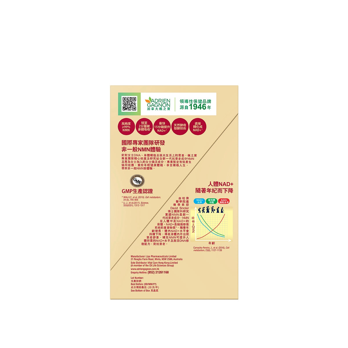 Adrien Gagnon NMN+ Women 150pcs