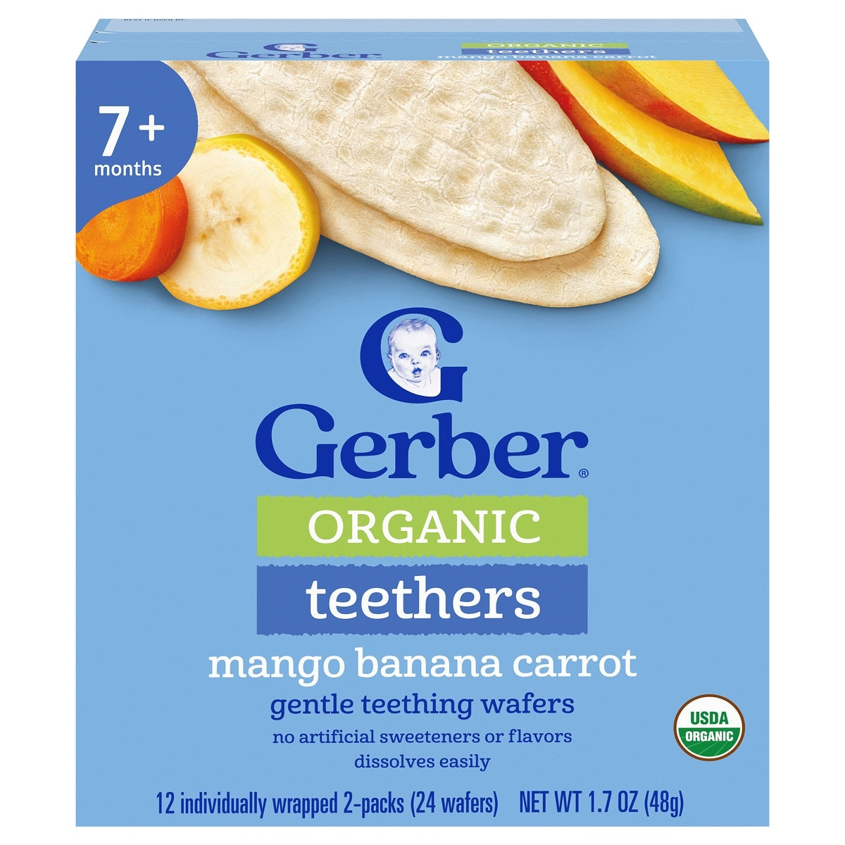 Gerber Teether Mango Banana Carrot 48g