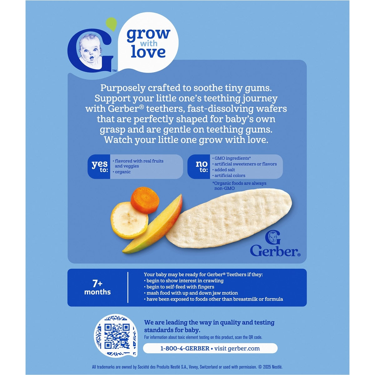 Gerber Teether Mango Banana Carrot 48g