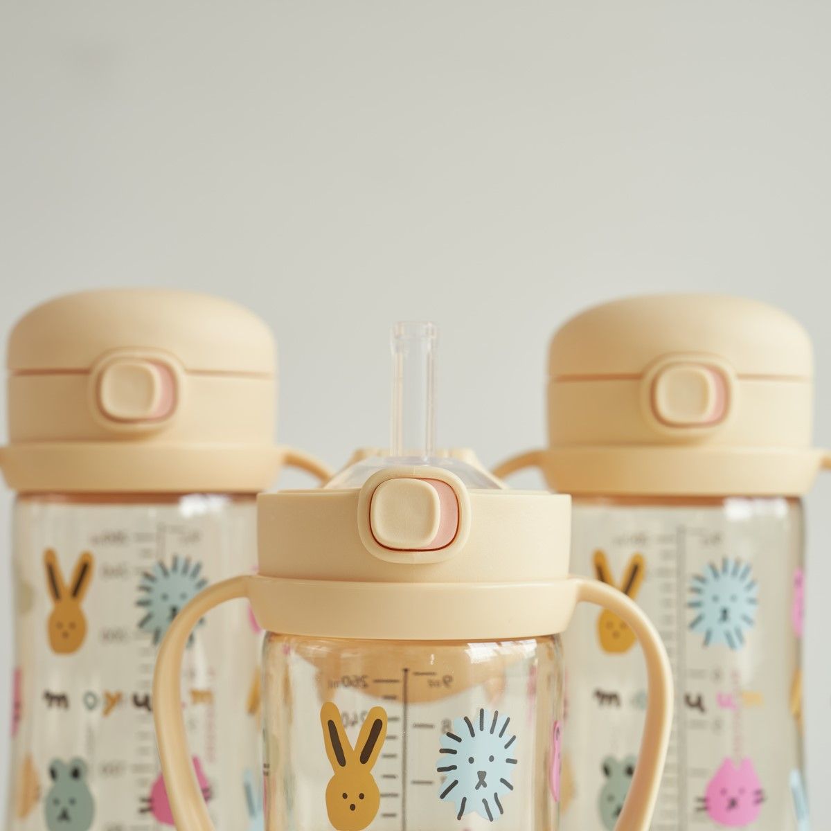 Moyuum PPSU All-in-One One Touch Straw Cup (Yellow) 270ml