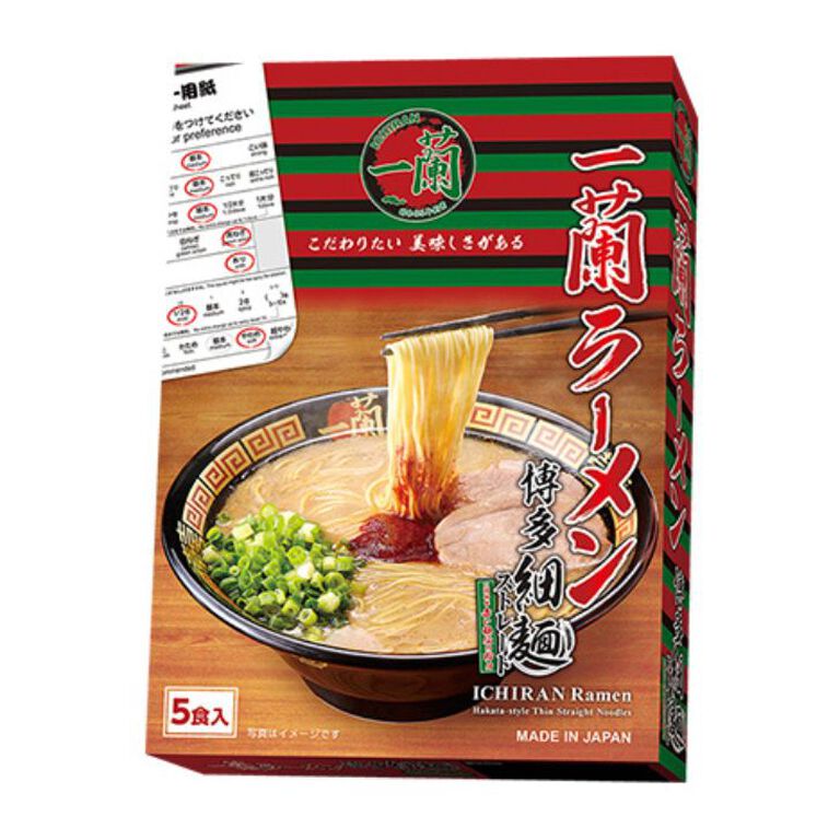 ICHIRAN Ramen - Hakata-style Thin Straight Noodles (5 Servings)