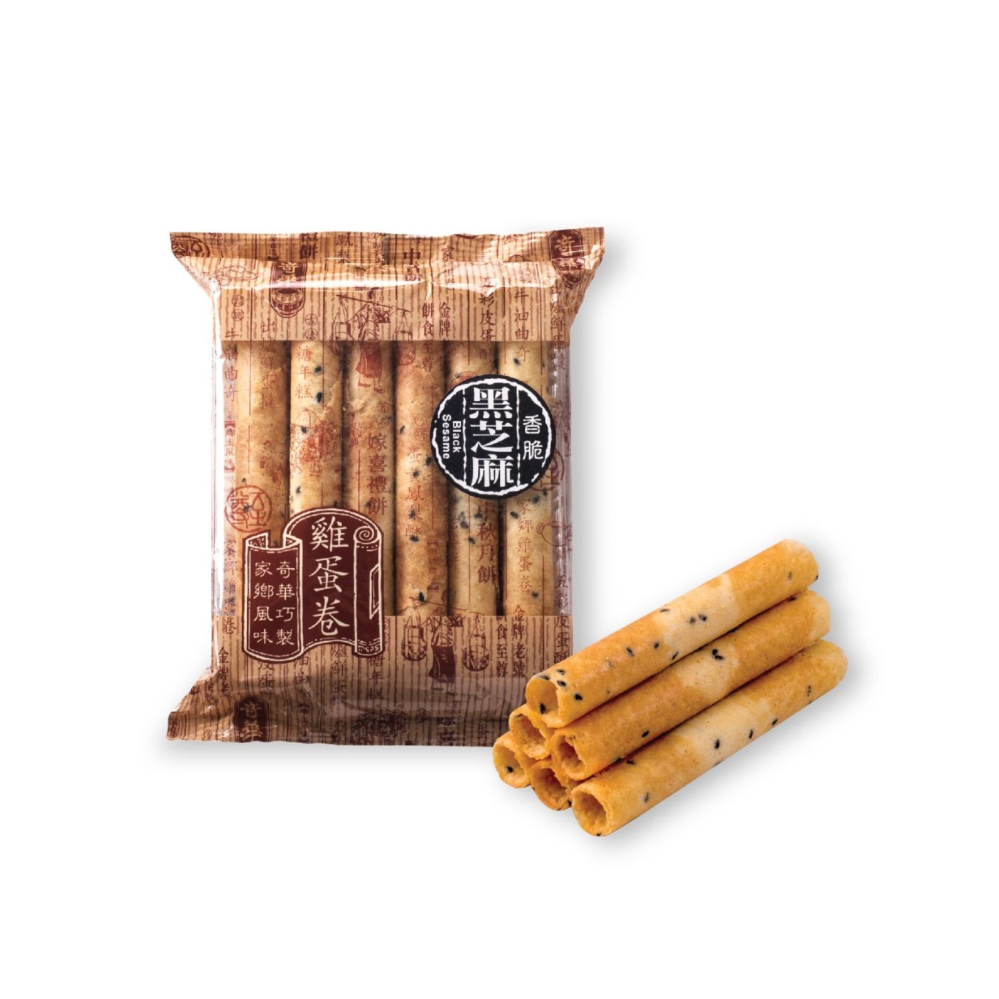 KEE WAH Eggrolls 12pcs (Black sesame)