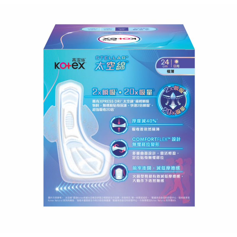 KOTEX Stellar Space Pad 24cm 13pcs