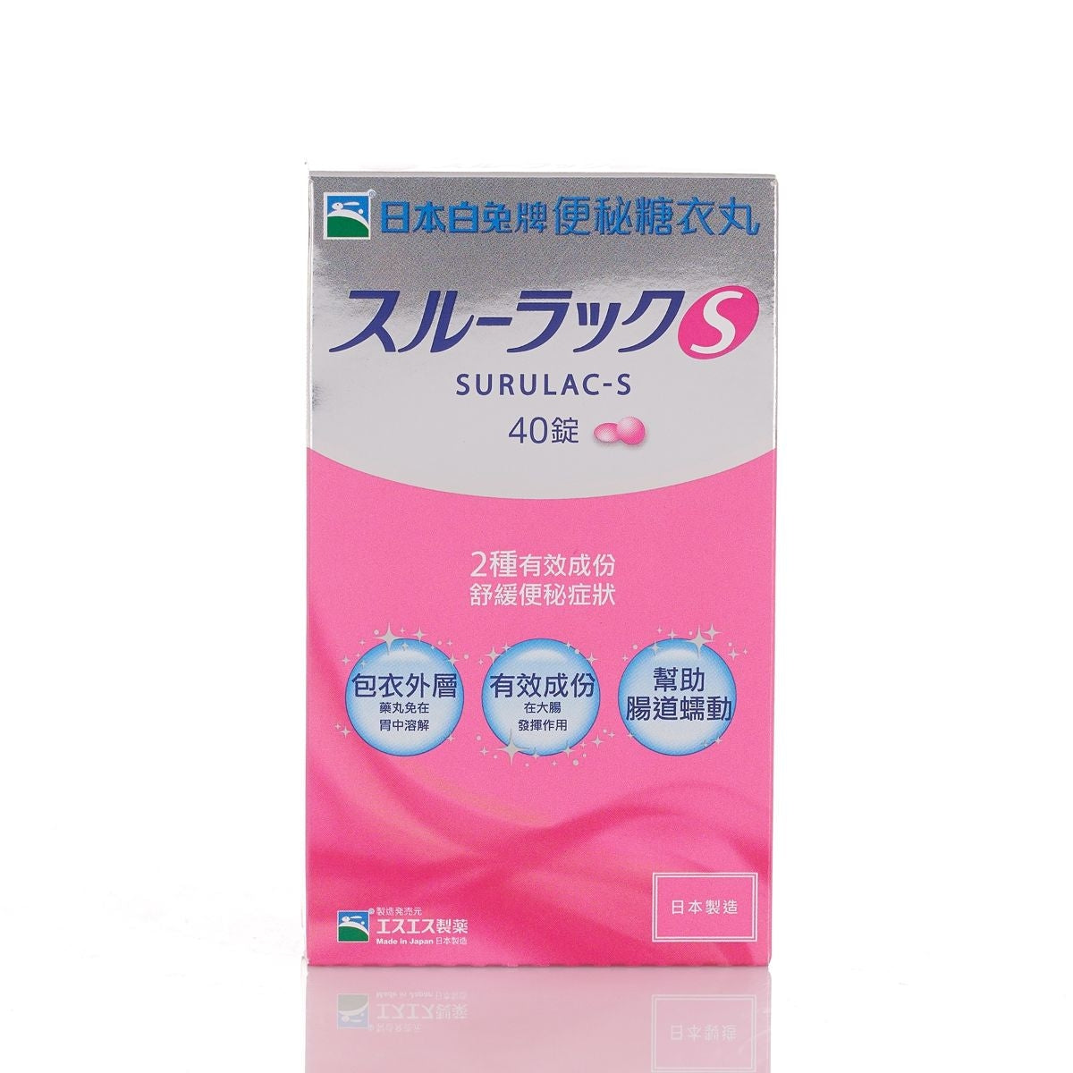 Japan Rabbit Surulac-S Enteric-Coated 40 Tablets