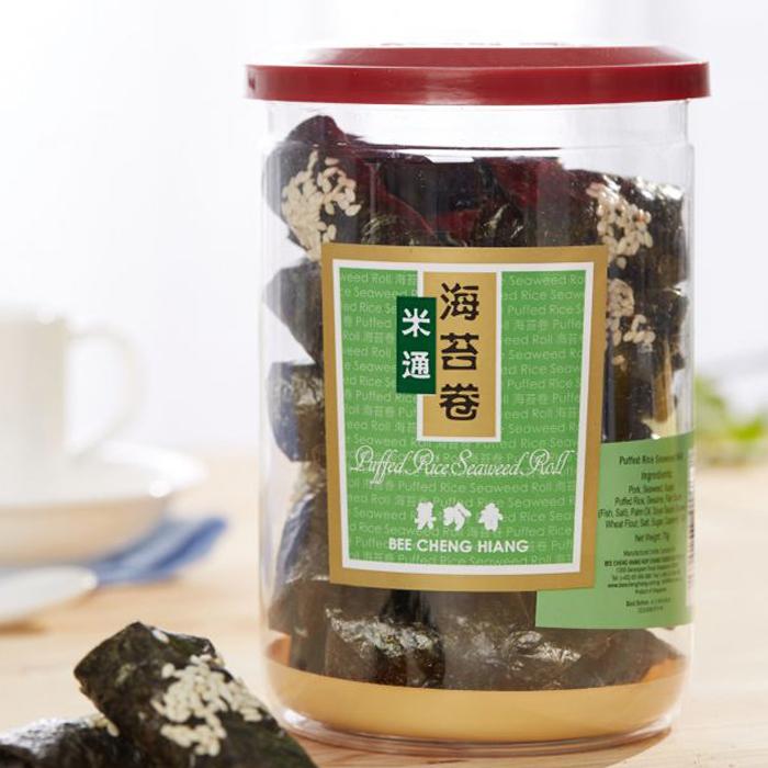 BEE CHENG HIANG Puffed Rice Seaweed Roll 70G