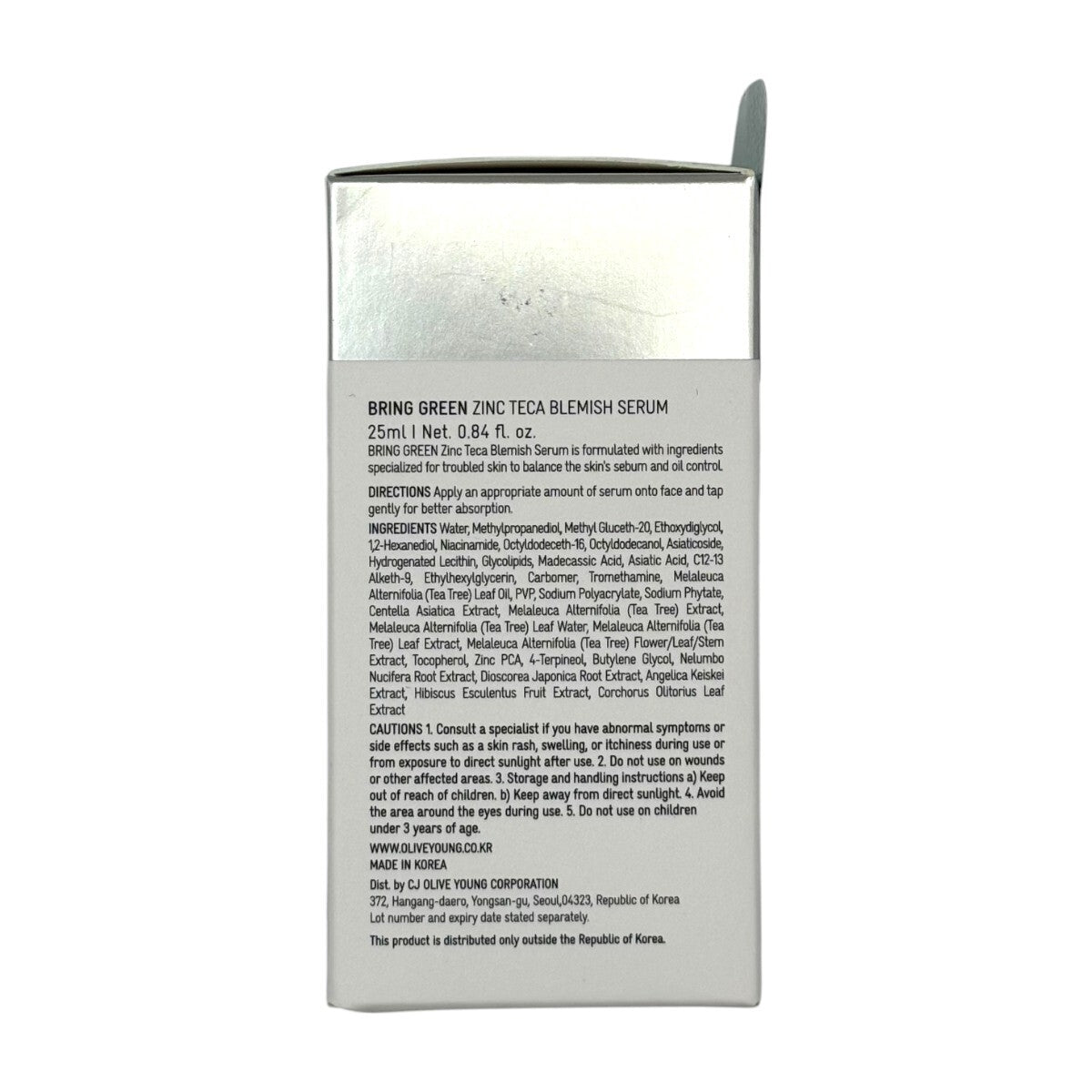 Bring Green Zinc Teca Blemish Serum 25ml