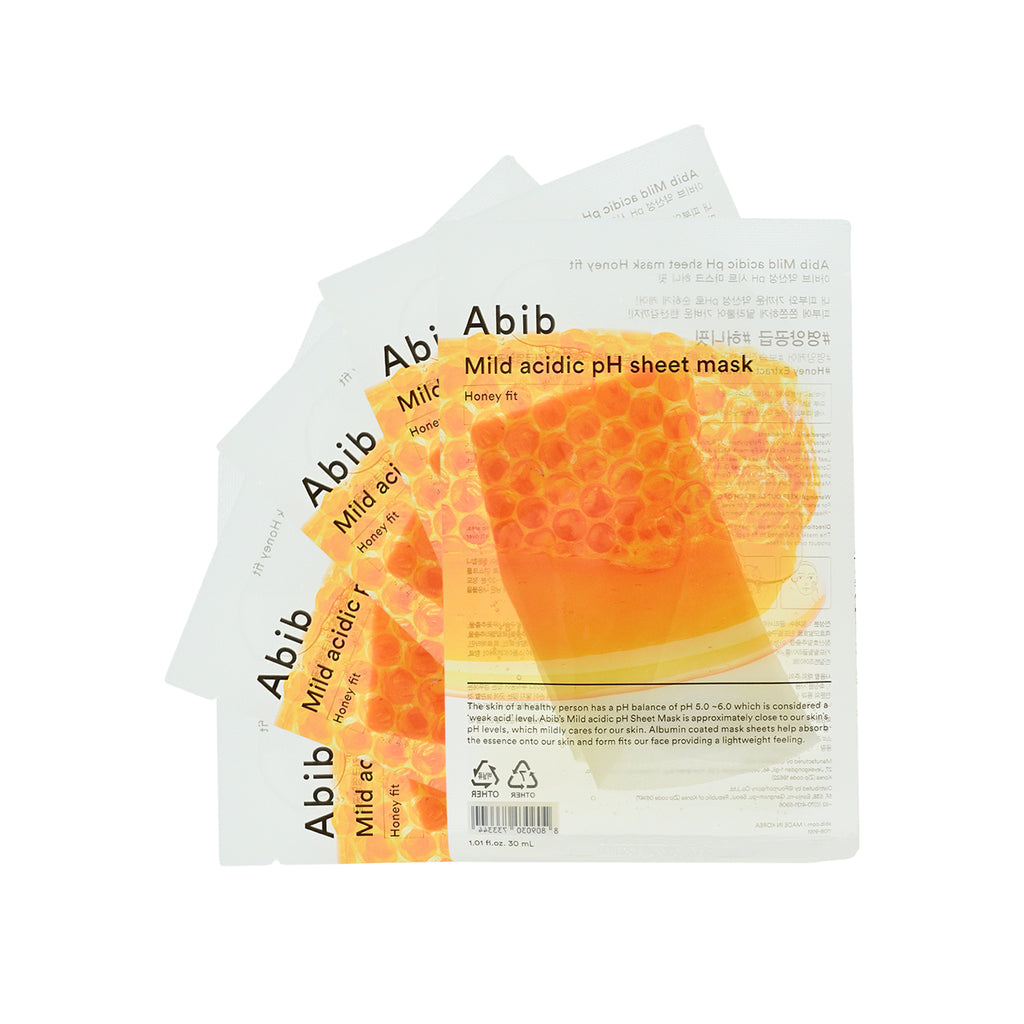 Abib Mild acidic pH sheet mask - Honey fit 30ml x 5pcs