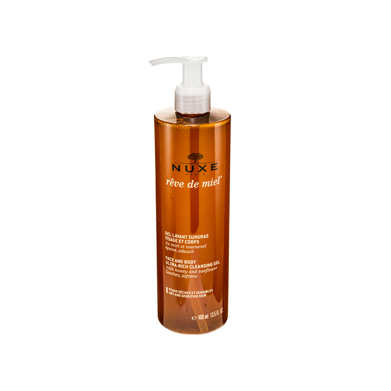 Nuxe 蜂蜜滋潤面部及身體潔淨凝膠 400ml