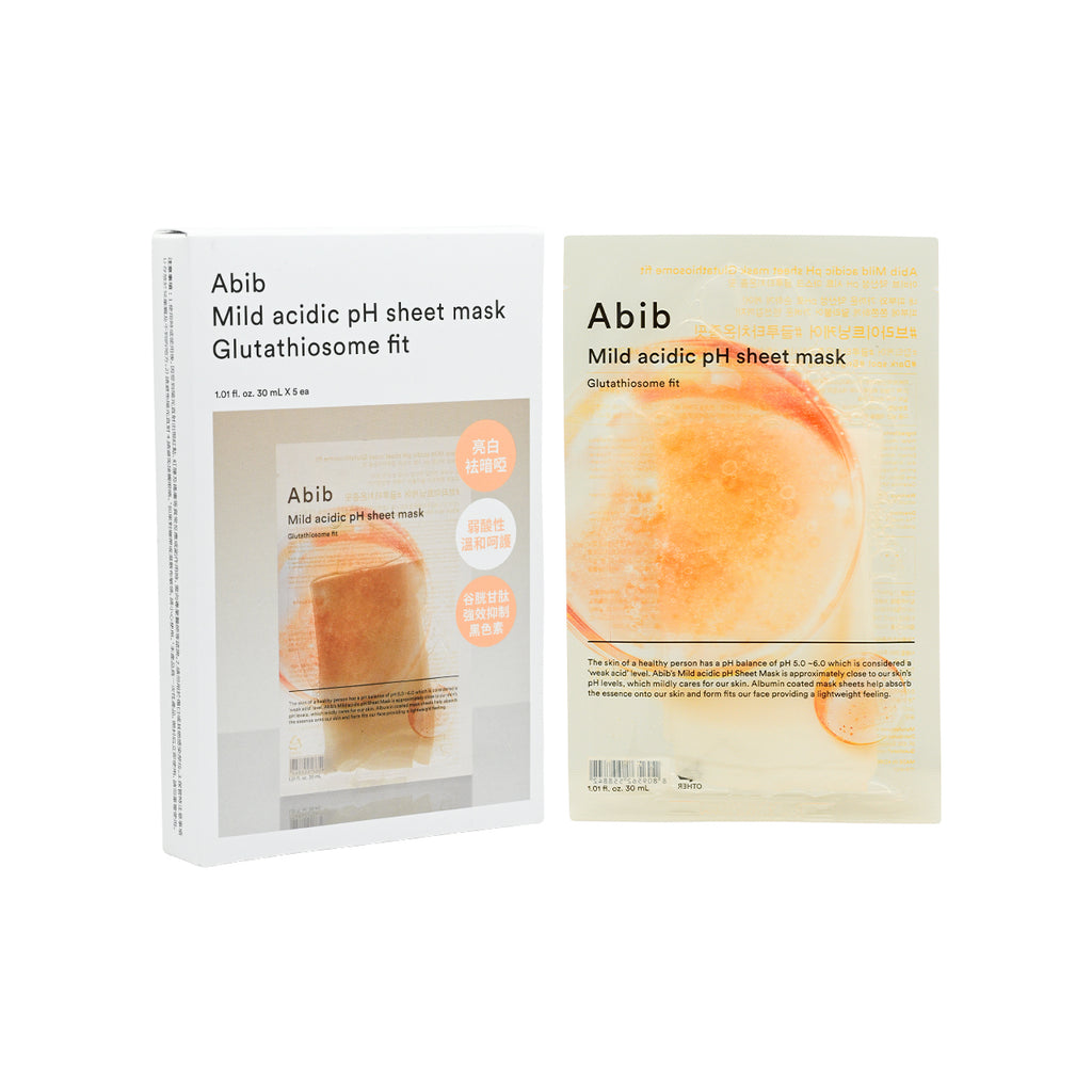 Abib Mild Acidic pH Sheet Mask - Glutathiosom 30ml x 5pcs