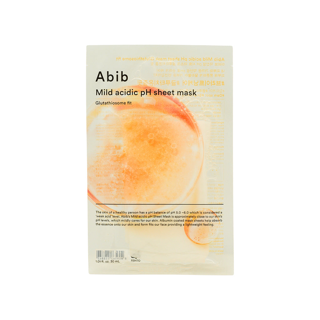 Abib Mild Acidic pH Sheet Mask - Glutathiosom 30ml x 5pcs