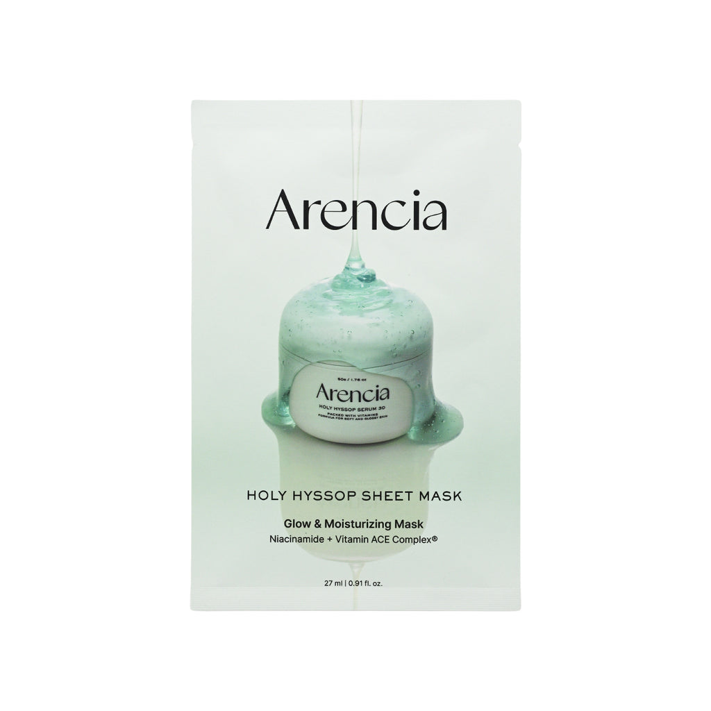 Arencia Holy Hyssop Sheet Mask 27ml x 5pcs