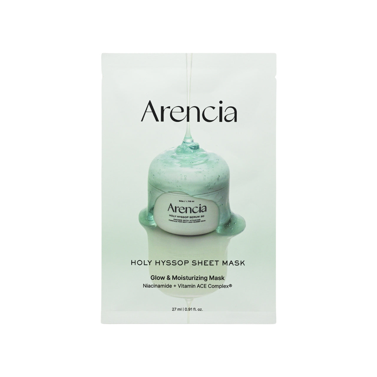 Arencia Holy Hyssop Sheet Mask 27ml x 5pcs