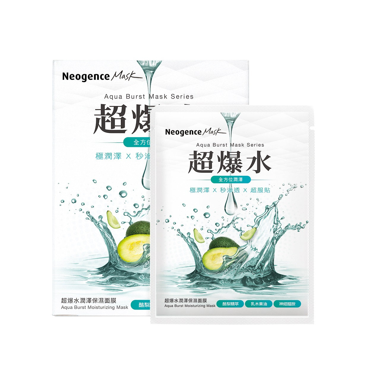 Neogence Aqua Burst Moisturizing Mask 5pcs