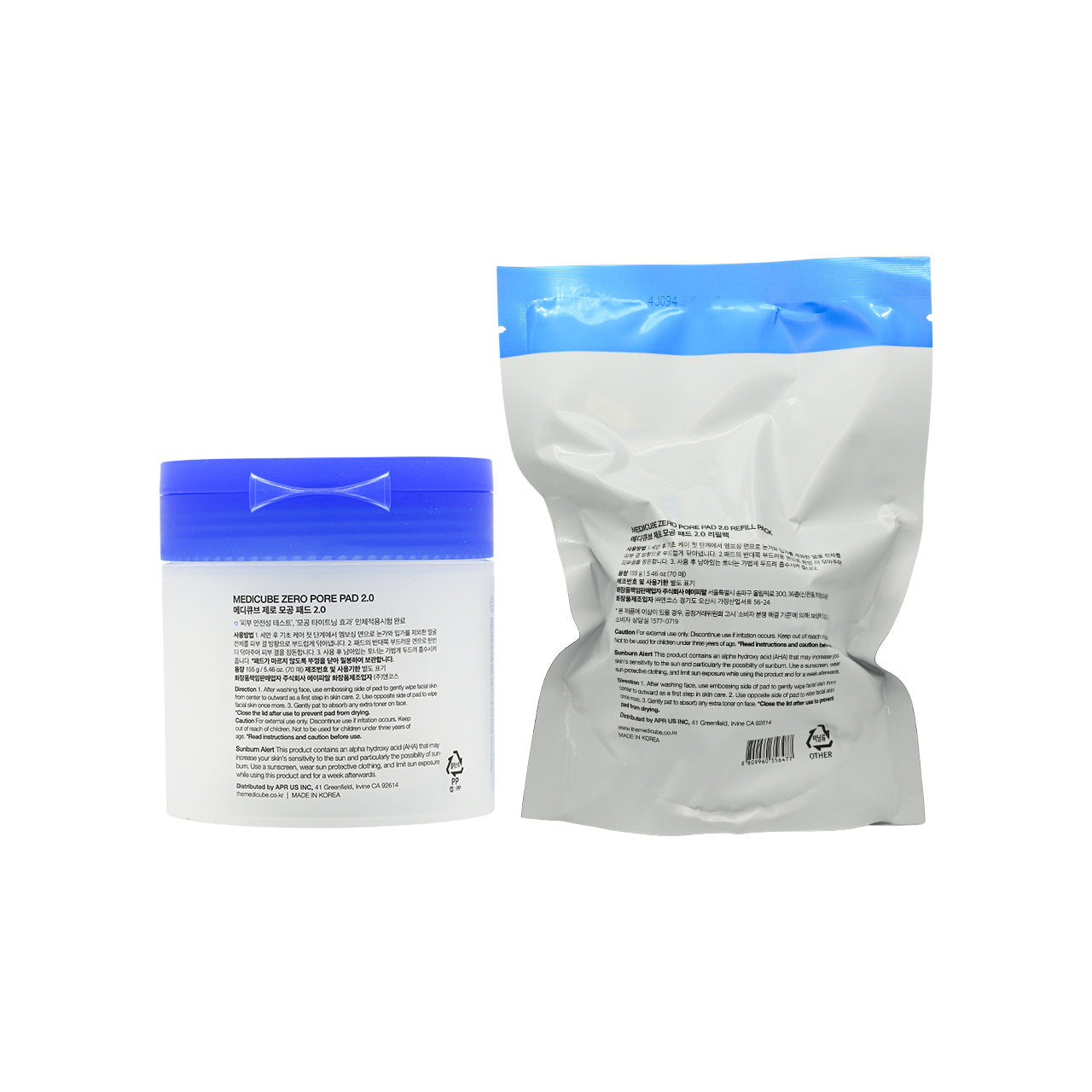 Medicube Zero Pore Pad 2.0 Set 2pcs
