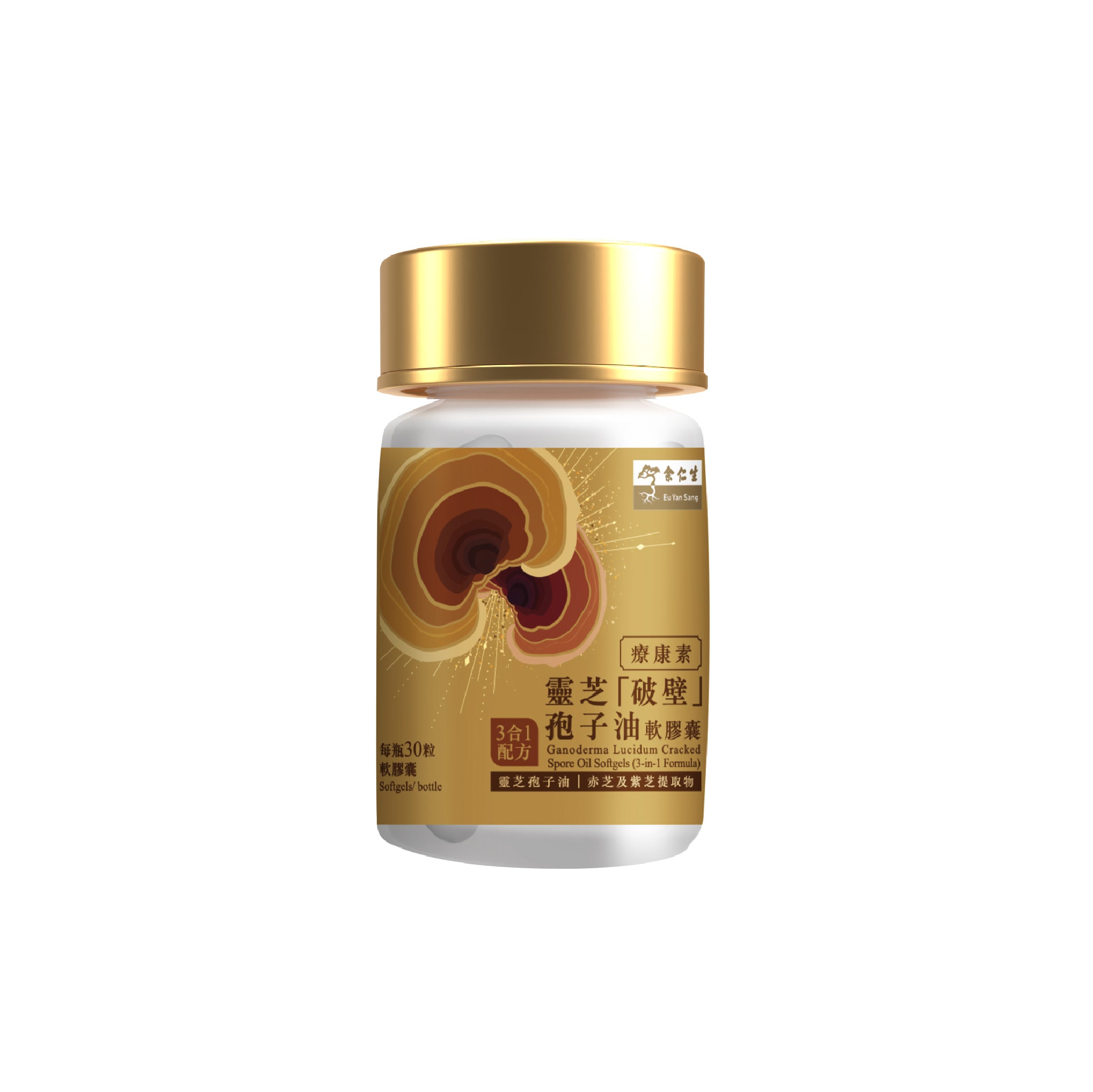Eu Yan Sang Ganoderma Lucidum Cracked Spore Oil Softgels (3-in-1 Formula)