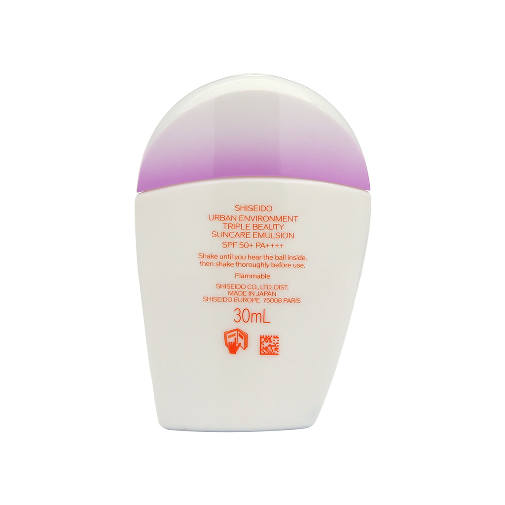 Shiseido Urban Environment Triple Beauty Suncare Emulsion SPF 50+ PA++++ 30ml