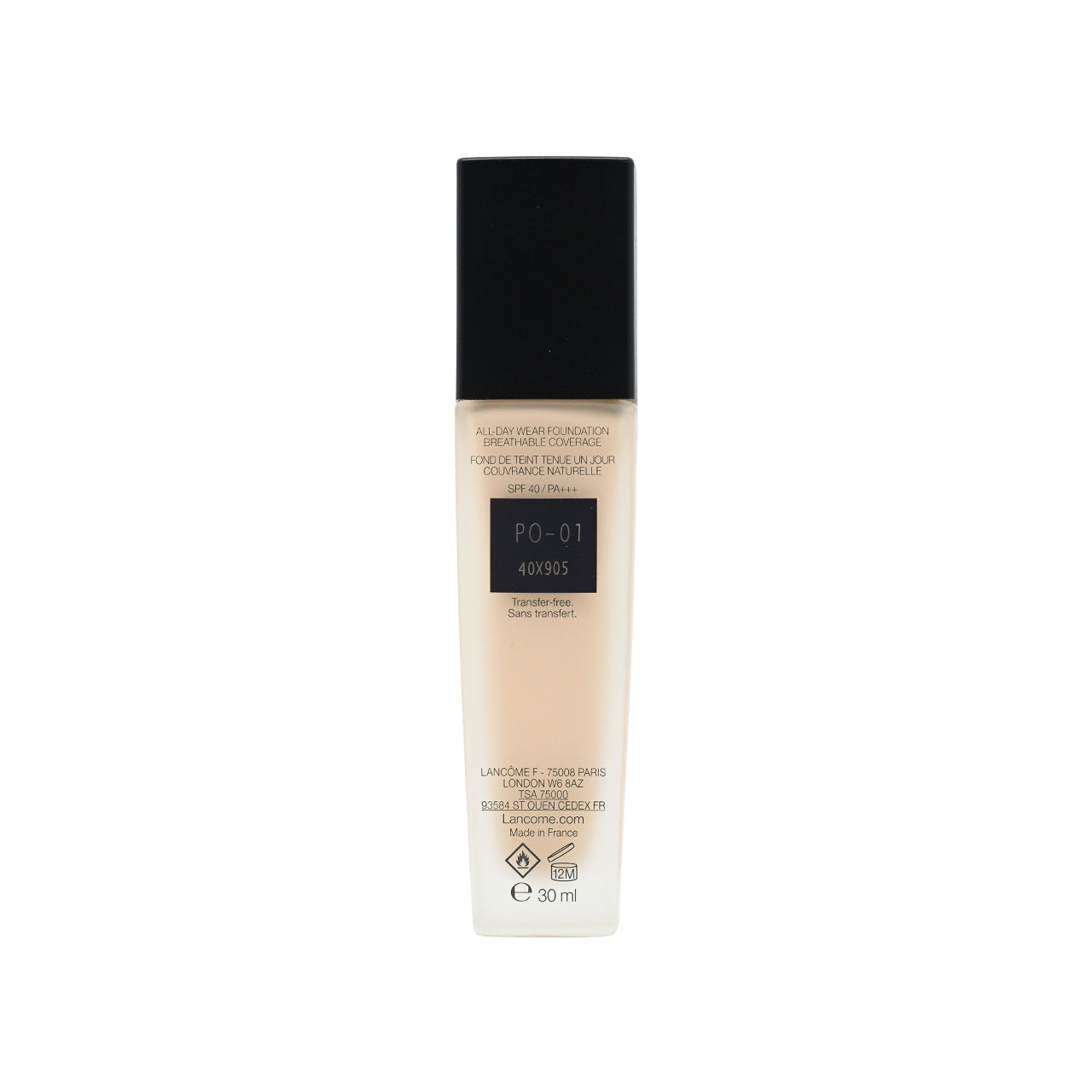 Lancome Teint Idole Ultra Wear Foundation #PO-01 30ml