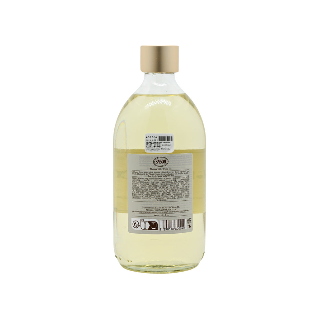 Sabon Shower Oil White Tea 500ml
