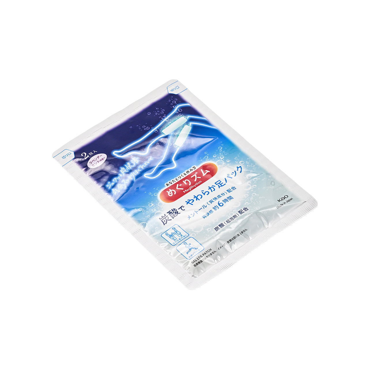 MegRhythm Carbonated Gel Cool Leg Patch 6pcs