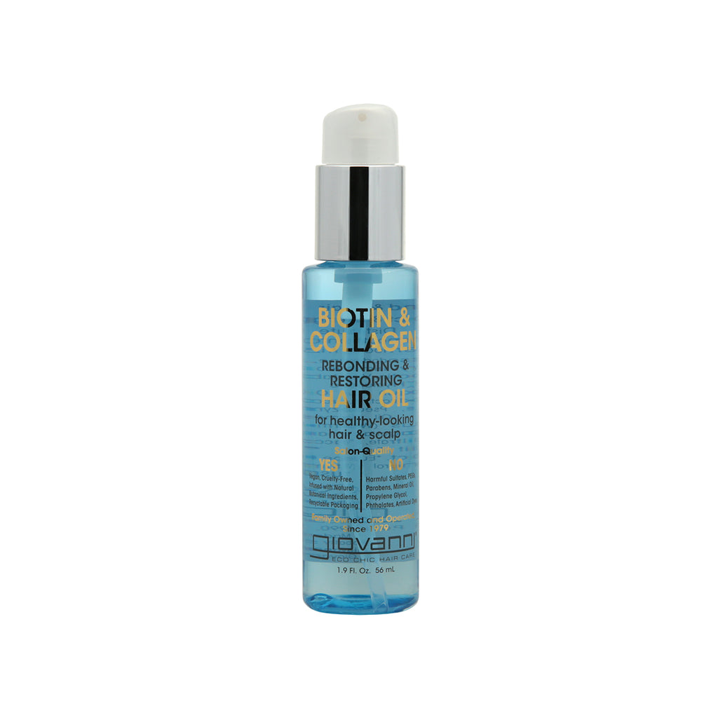 Giovanni Biotin & Collagen Rebonding & Restoring Hair Oil 1.9oz