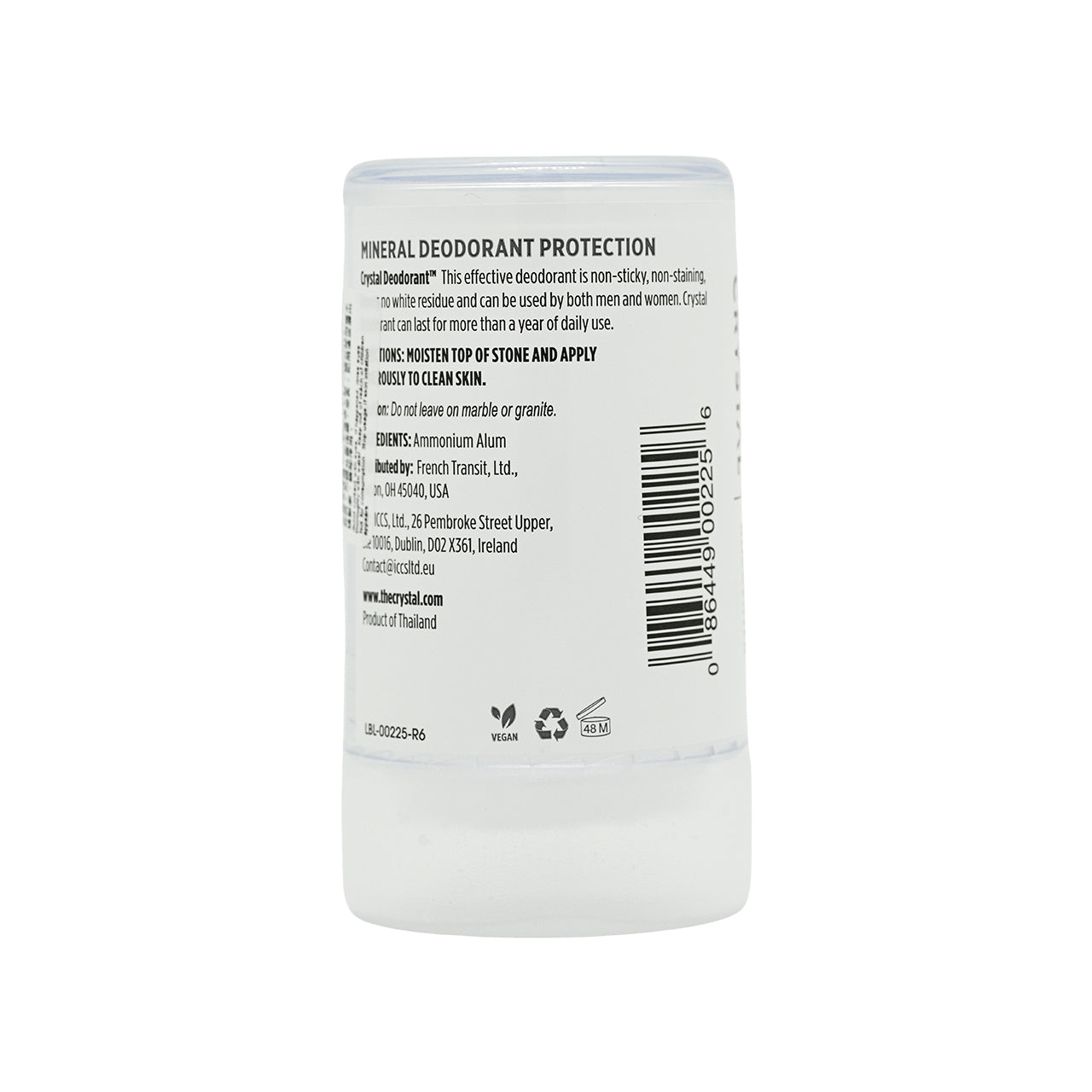 Crystal Body Deodorant Stick 40g