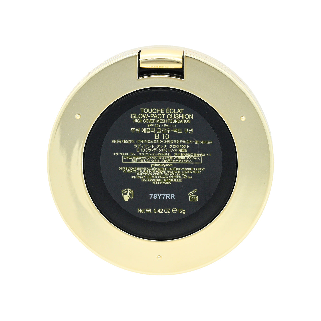 Yves Saint Laurent Touche Eclat Glow-pact Cushion SPF50+/PA++++ #B10 1pc