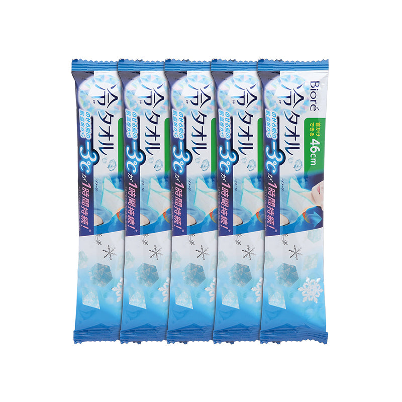 Biore Ice Cold Body Sheet Towe Unscented 5pcs