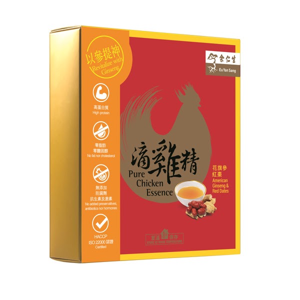 Eu Yan Sang Pure Chicken Essence (American Ginseng & Red Dates) (6 Sachets)