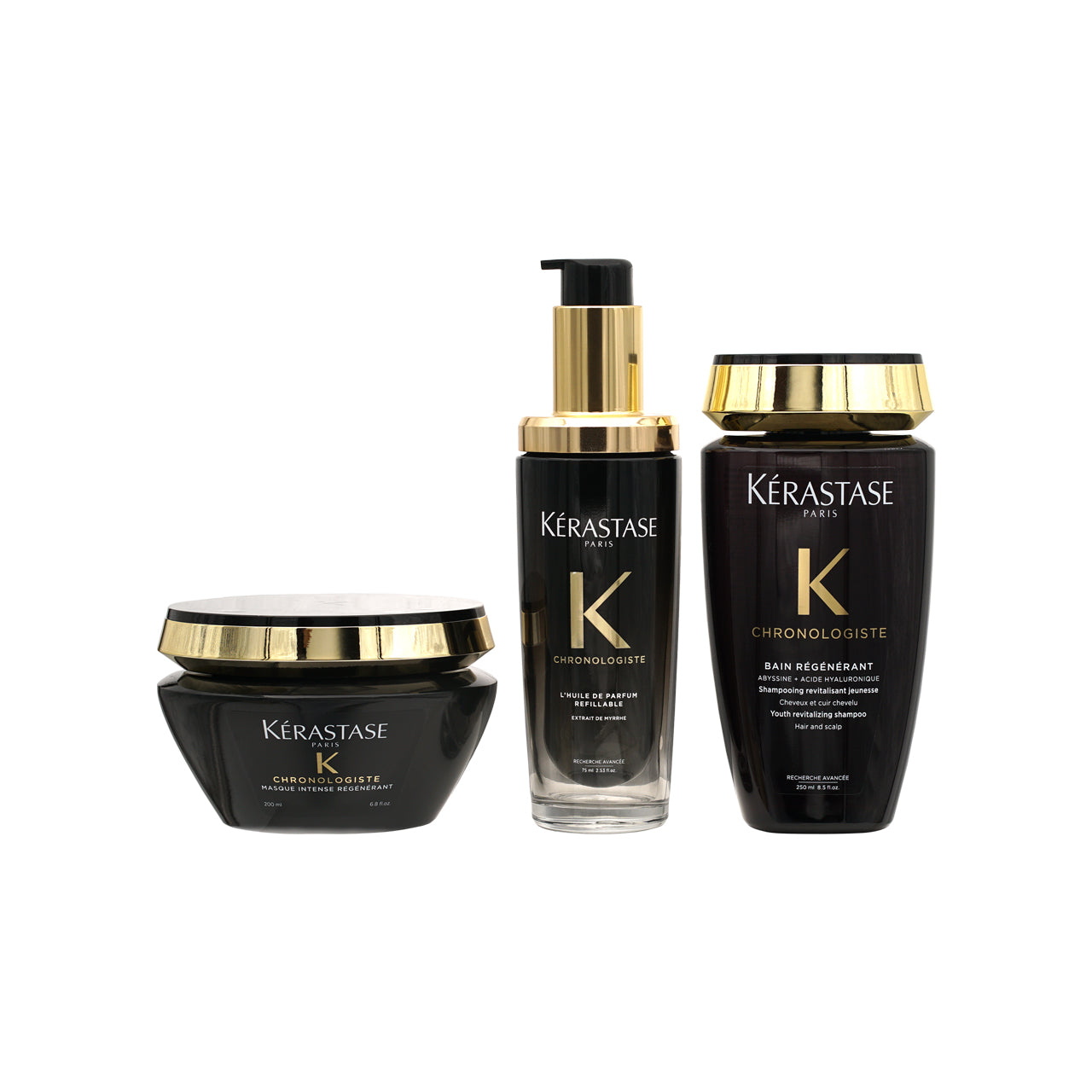 Kerastase Chronologiste 3 Step Revitalizing Routine For Hair & Scalp Set 3pcs