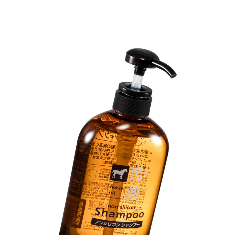 Kumano Horse Oil Silicone Free Shampoo 600ml