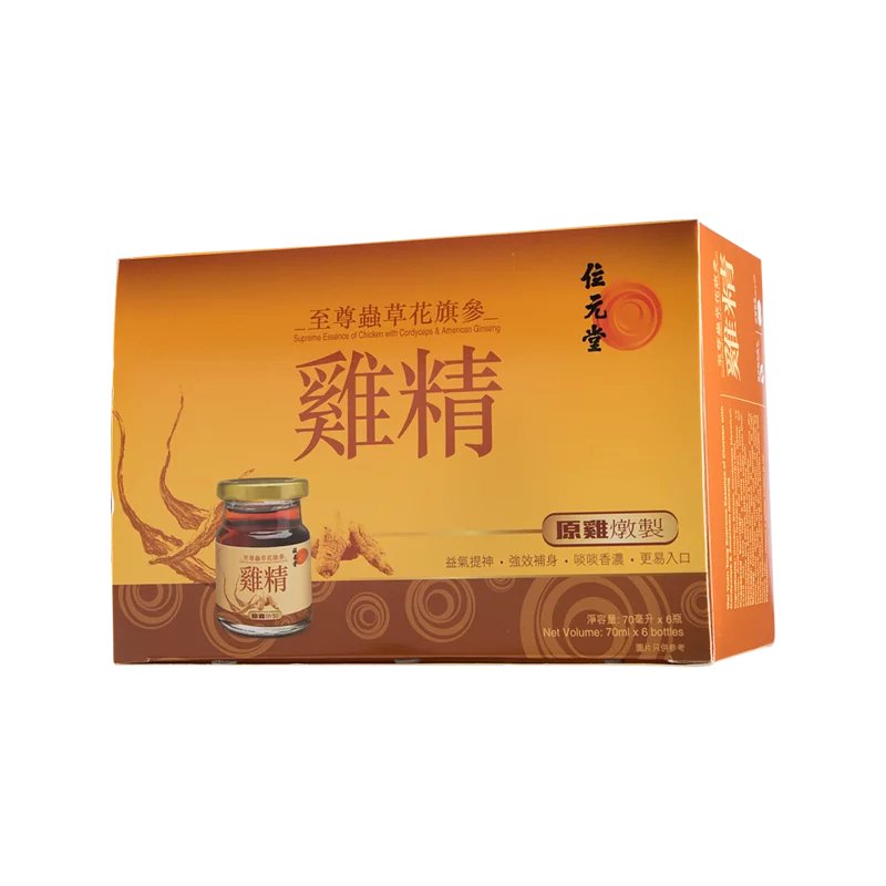 Wai Yuen Tong Essence of chicken with Cordyceps and American Ginseng 6 bottles