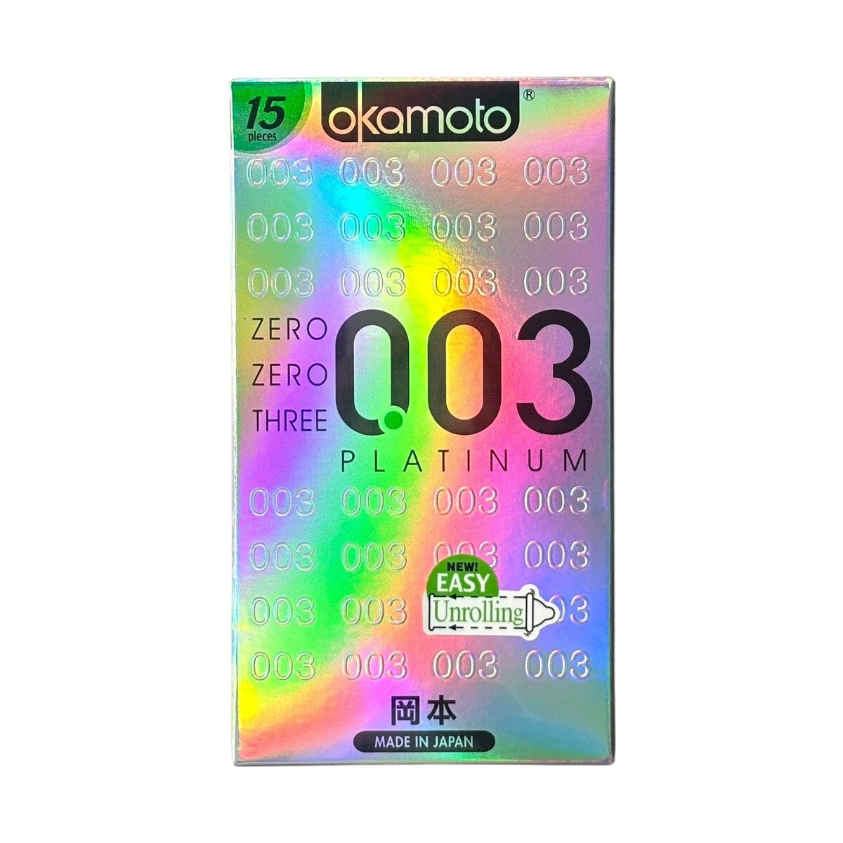 Okamoto 0.03 Platinum Condoms 15pcs