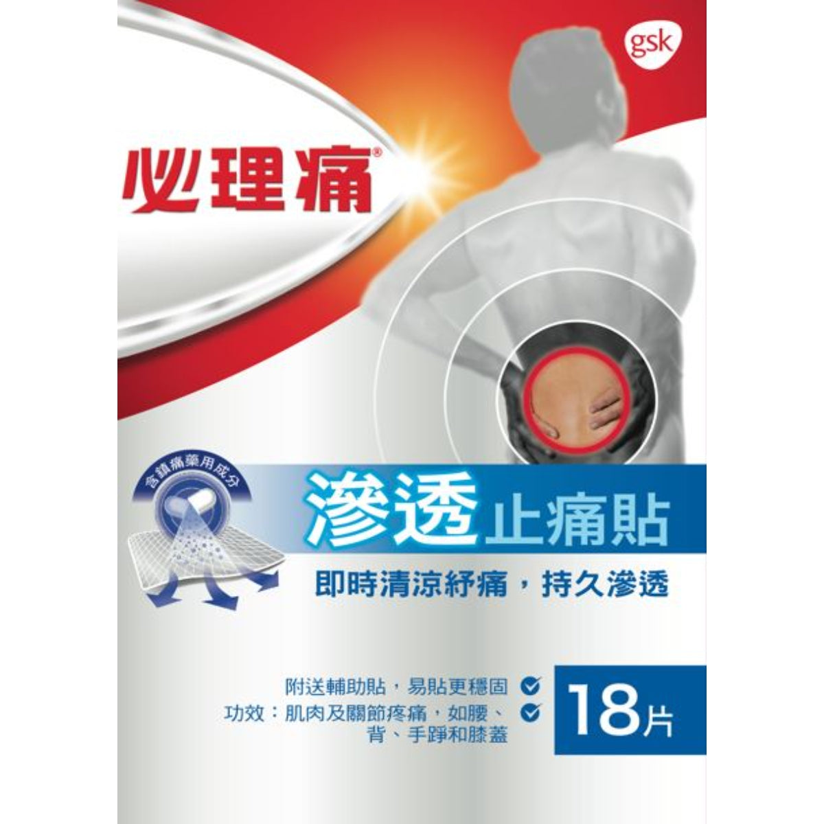 Panadol Pain Relief Patch 18pc