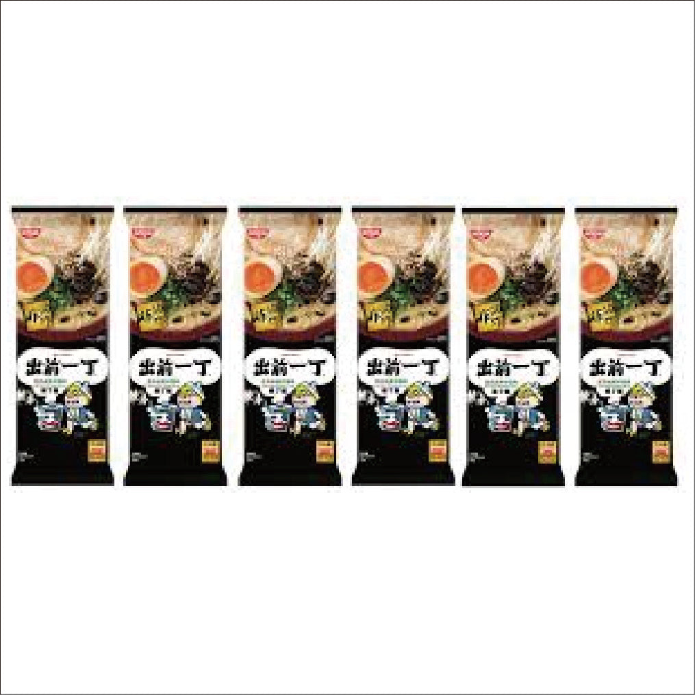 Nissin Demae Iccho Bar Noodle Black Garlic Oil Tonkotsu Flavour x 6 pcs