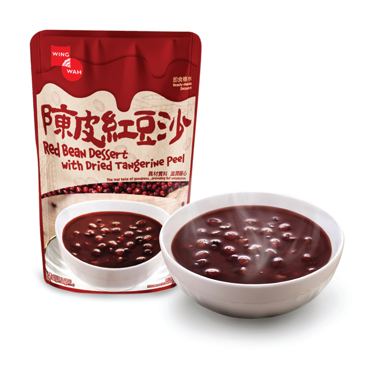 Wing Wah Red Bean Dessert With Tangerine Peel 260G