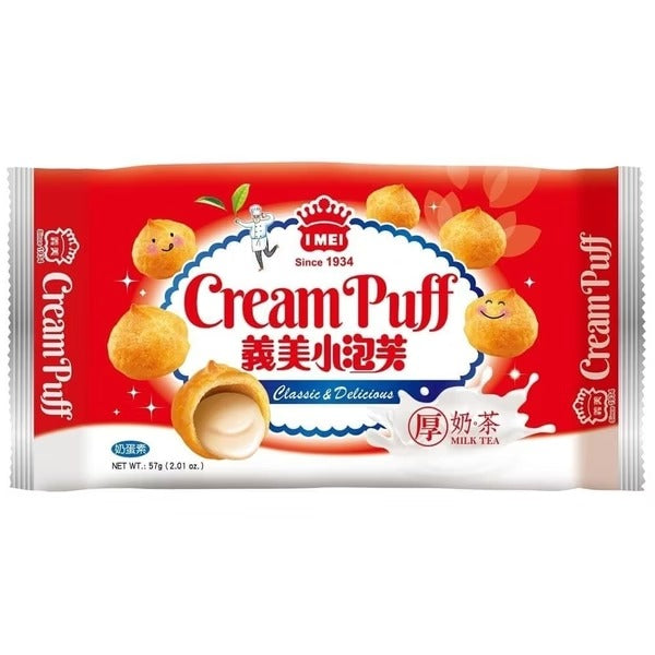 I-Mei Rich Milk Tea Cream Puffs 57G