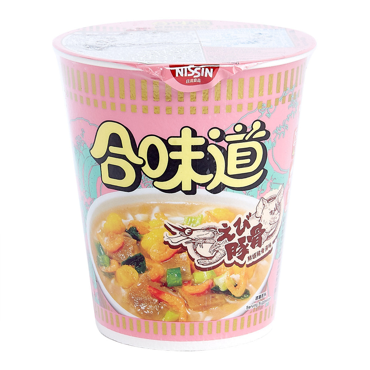 Nissin Cup Noodles Shrimp and Tonkotsu Flavour 75g