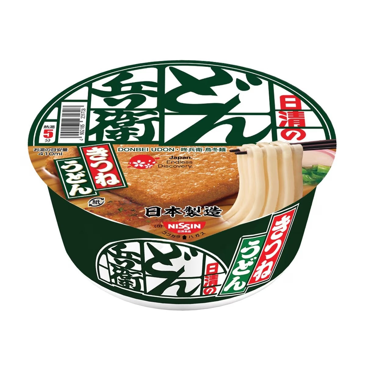 NISSIN Donbei Kitsune Bowl Udon 95G
