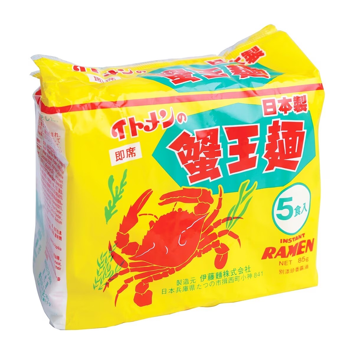 CRAB KING NOODLE Instan Ramen (sesame Oil) 85Gx5
