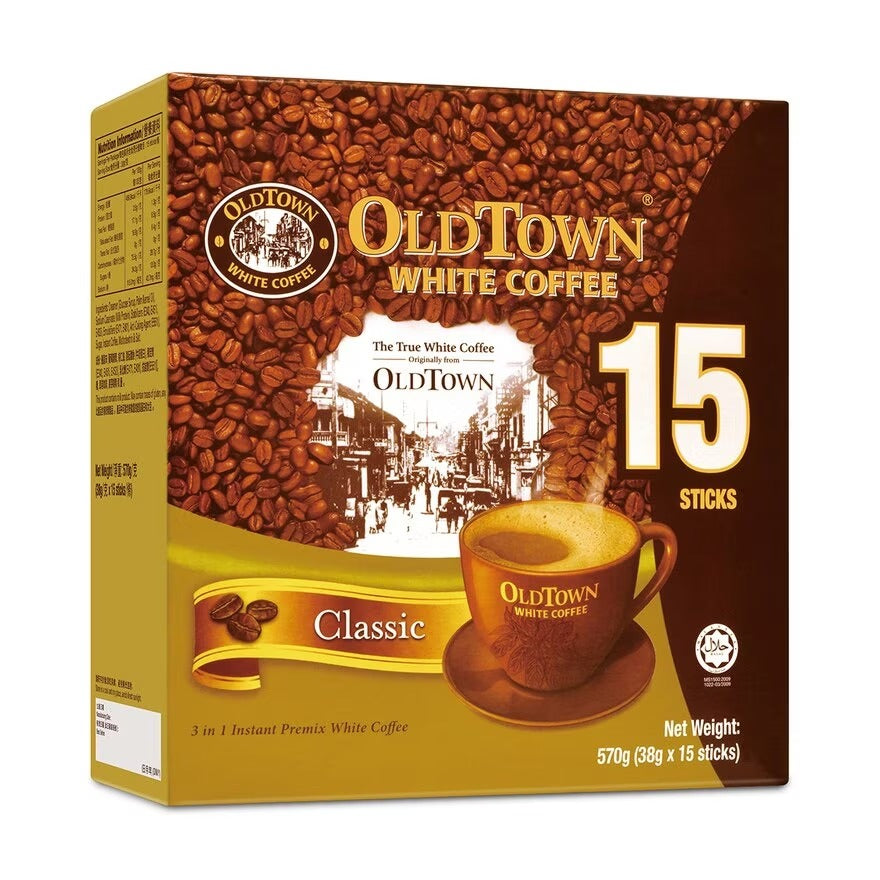 OLD TOWN 3 In 1 Classic White Coffee 15 pcs