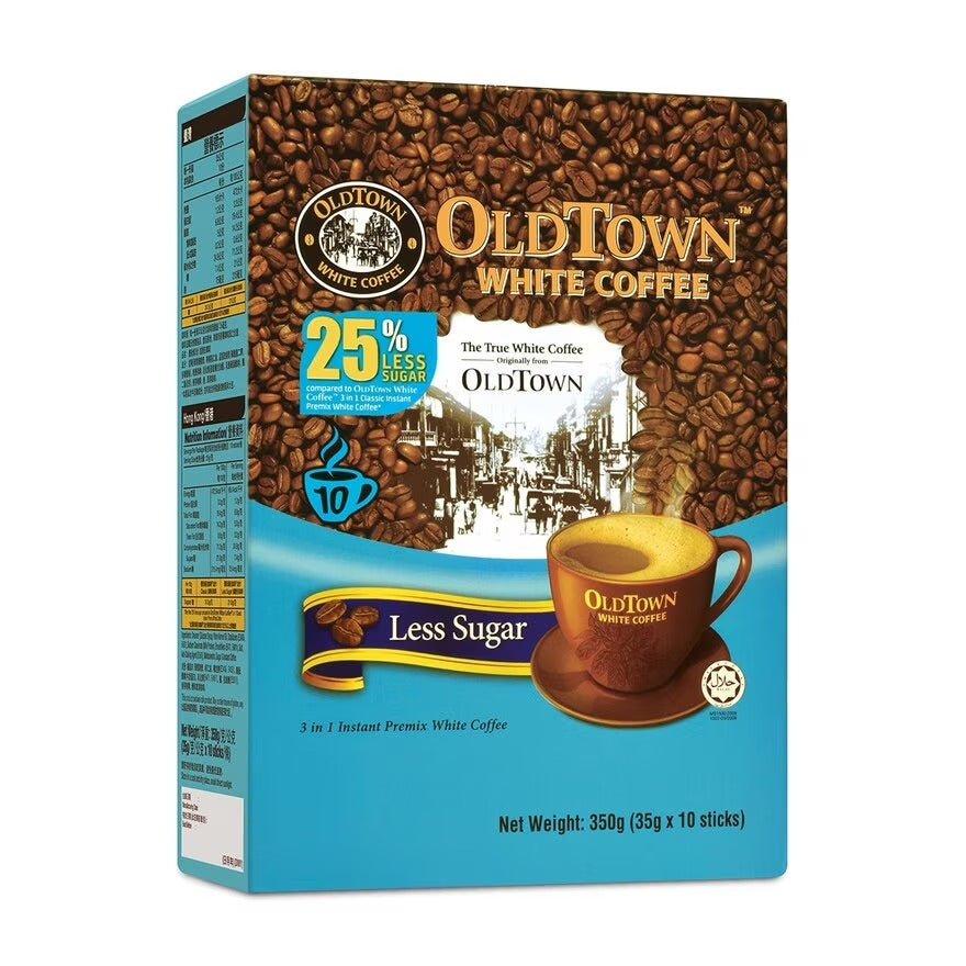OLD TOWN 3 In 1 Less Sugar White Coffee 10 pcs