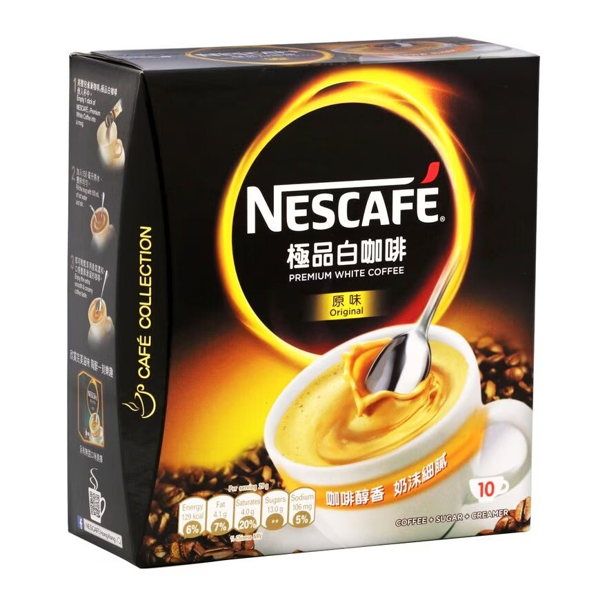 Nescafe Premium White Coffee - Original 10x29g