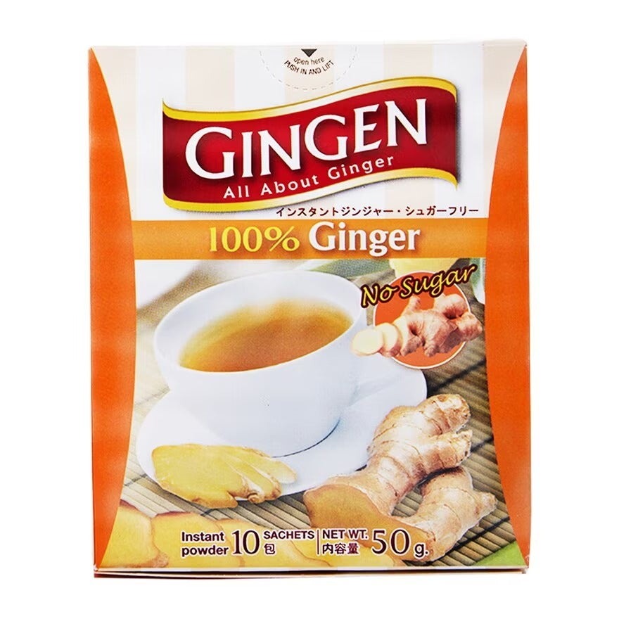 GINGEN 100% Instant Ginger Tea 5Gx10