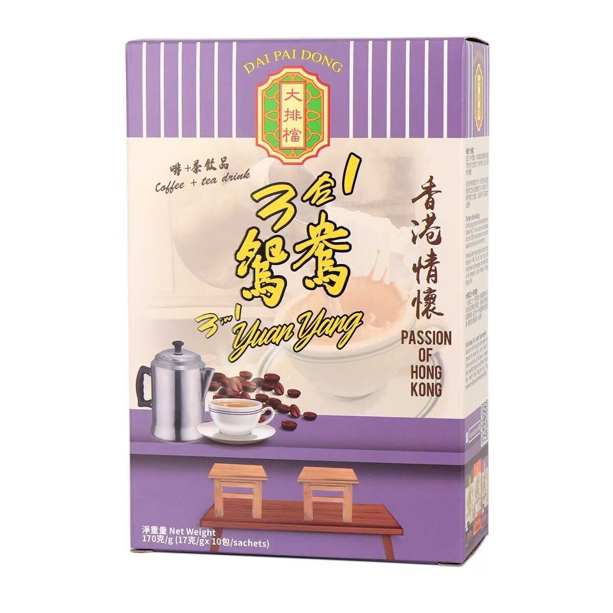 DAI PAI DONG Instant 3 In 1 Yuan Yang Mix 10 pcs