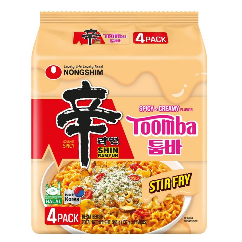 Shin Ramyun Stir Fry Toomba (4 Packs) 4x137G