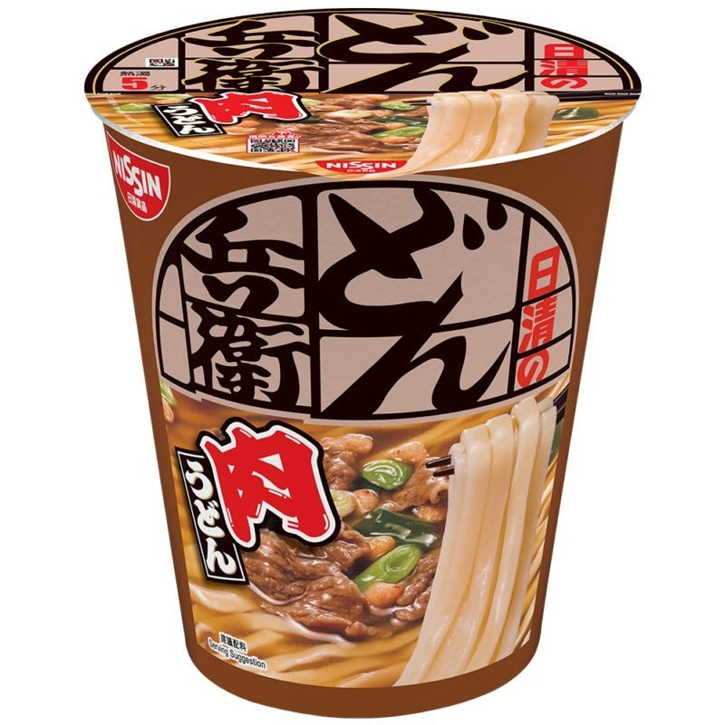Nissin Donbei Meat Broth Flavour Cup Udon (Instant Noodle) 87G