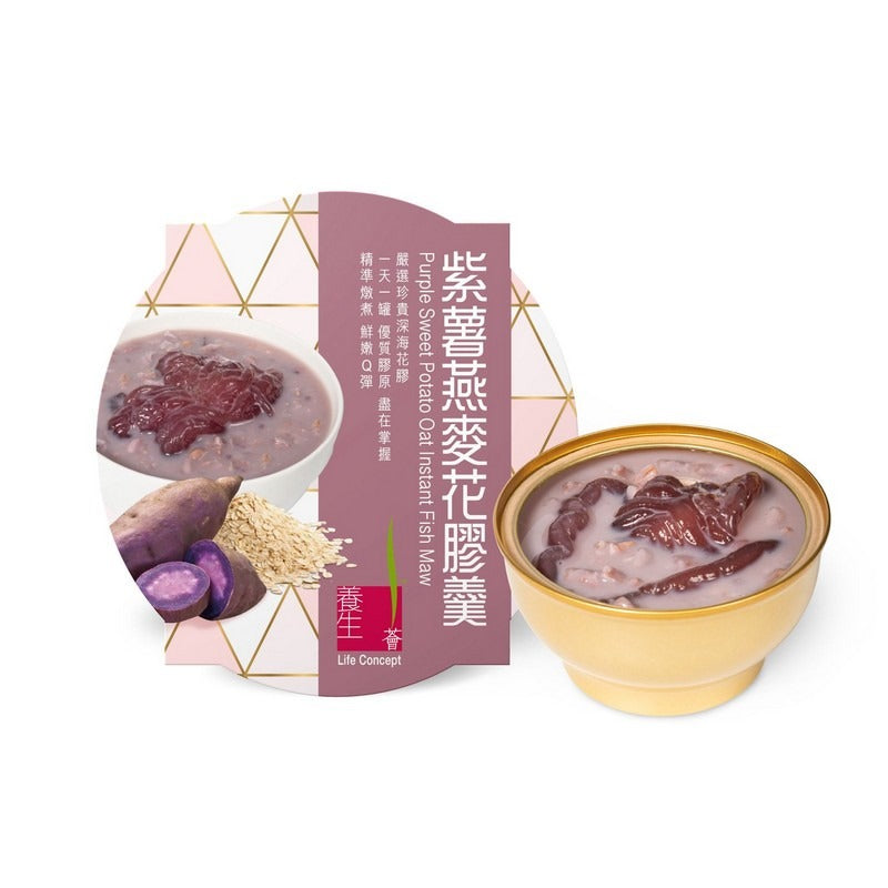 Life Concept Purple Sweet Potato Oat Instant Fish Maw 252G